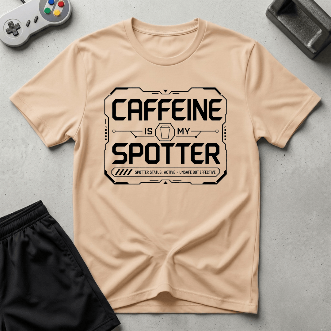 Spotted By Caffeine T-Shirt - Natural