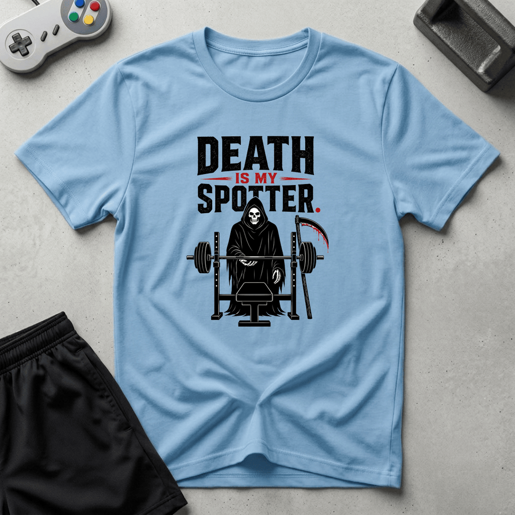 Spotted By Death T-Shirt - Light Blue