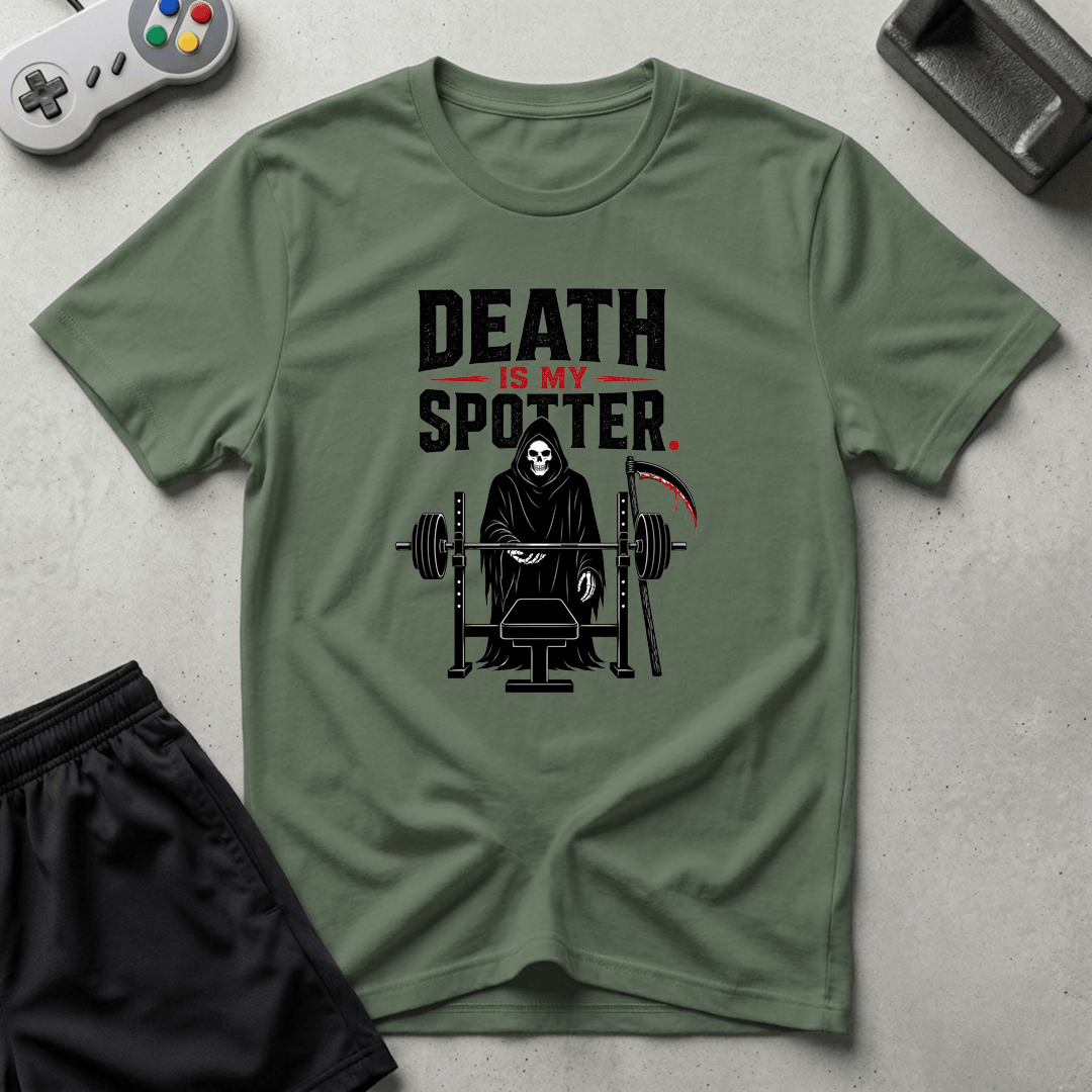 Spotted By Death T-Shirt - Military Green
