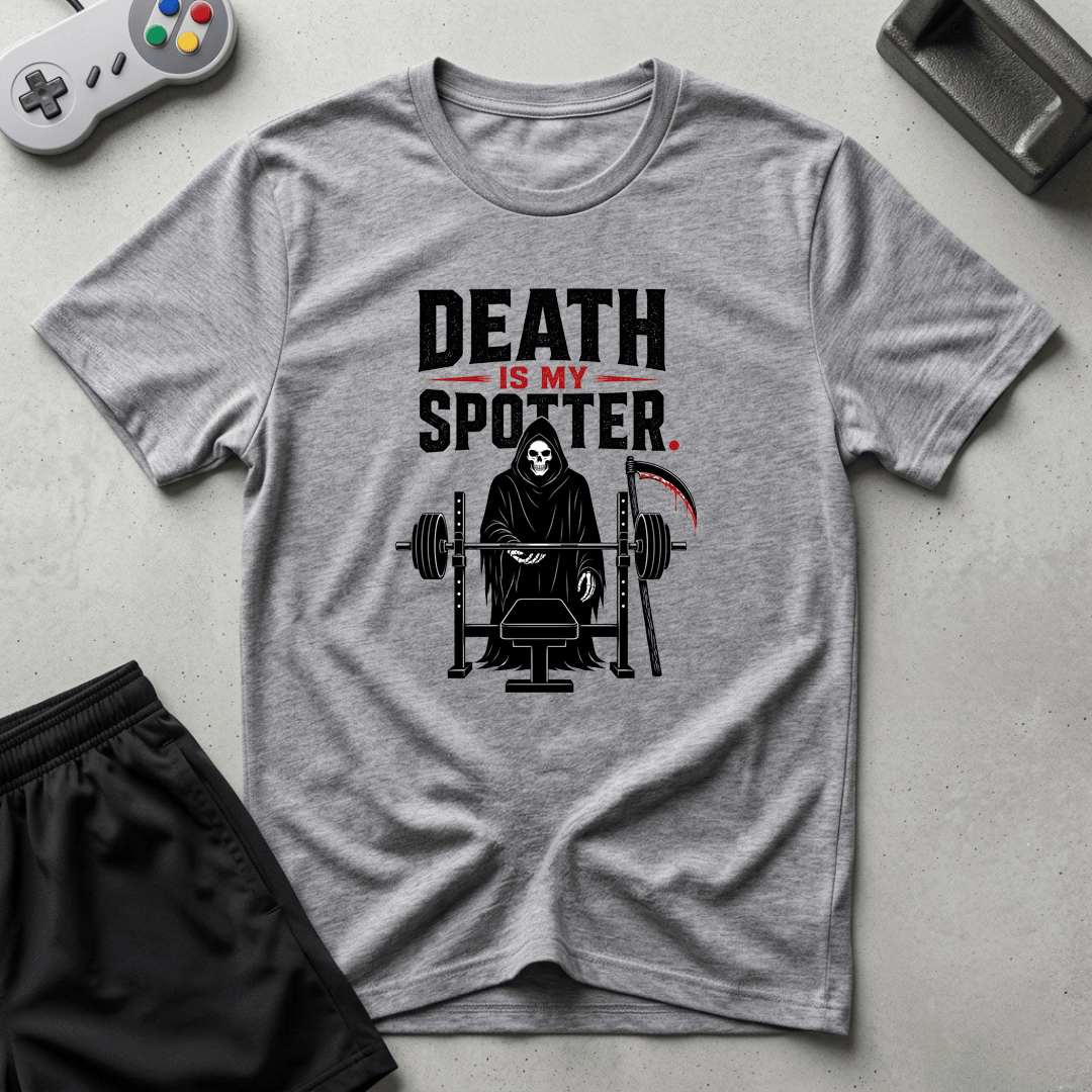 Spotted By Death T-Shirt - Sport Grey
