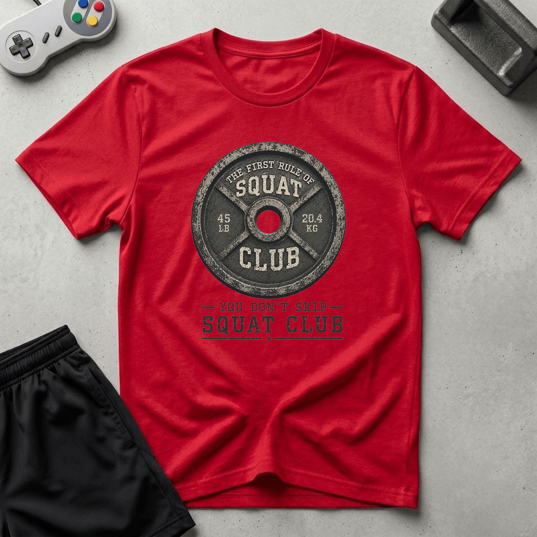 Squat Club T-Shirt - Red