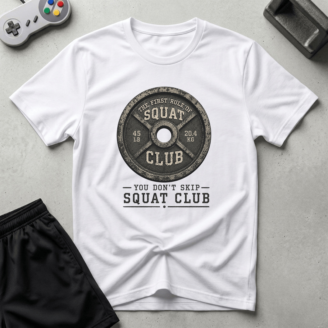 Squat Club T-Shirt - White