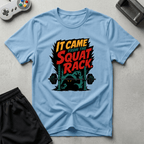 Squat Rack Monster T-Shirt - Light Blue