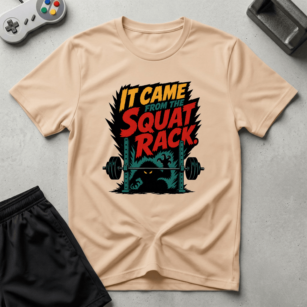 Squat Rack Monster T-Shirt - Natural