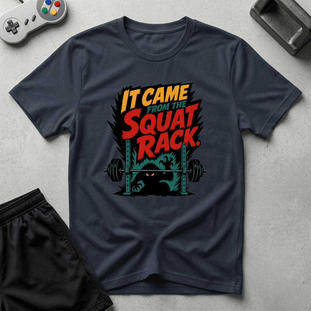 Squat Rack Monster T-Shirt - Navy