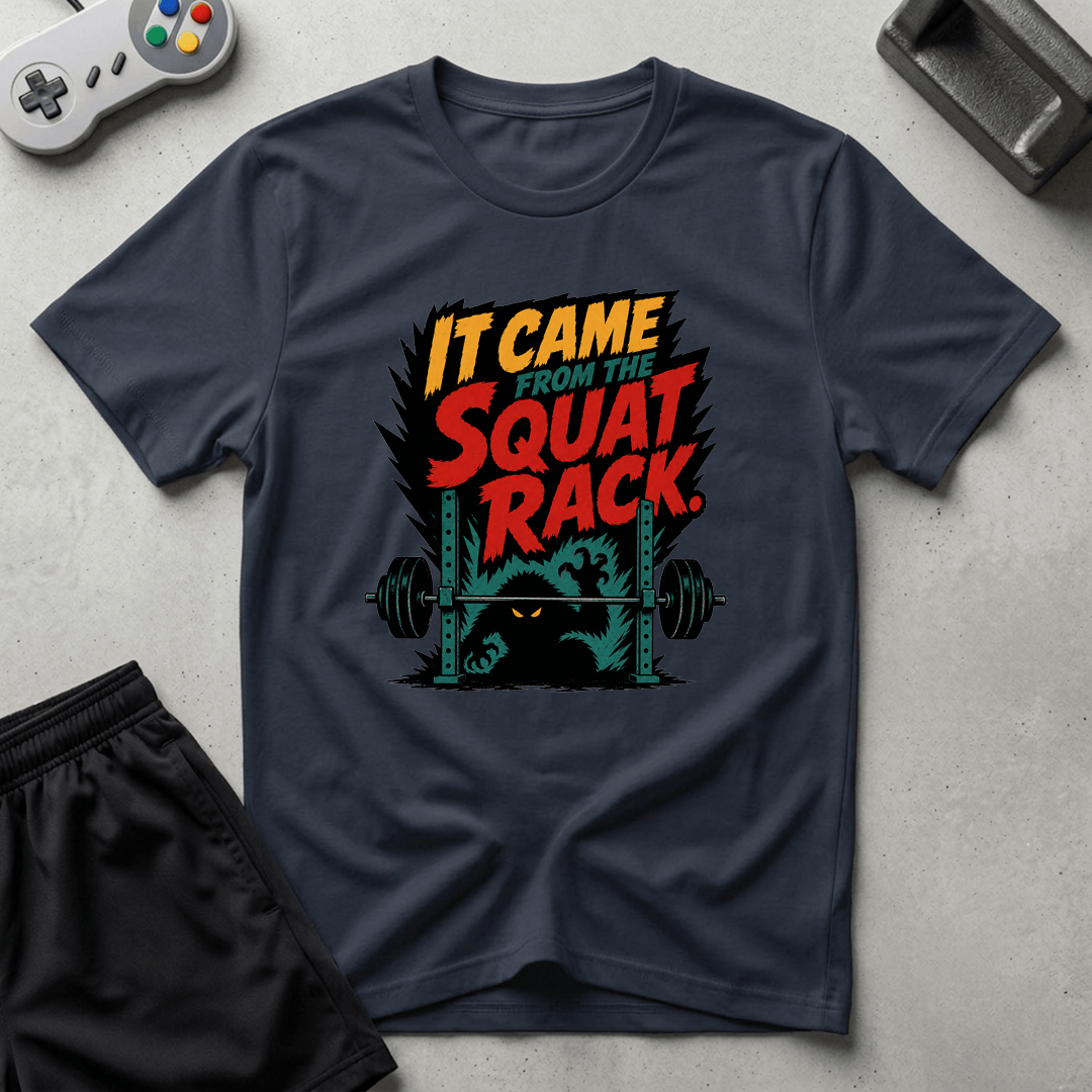 Squat Rack Monster T-Shirt - Navy