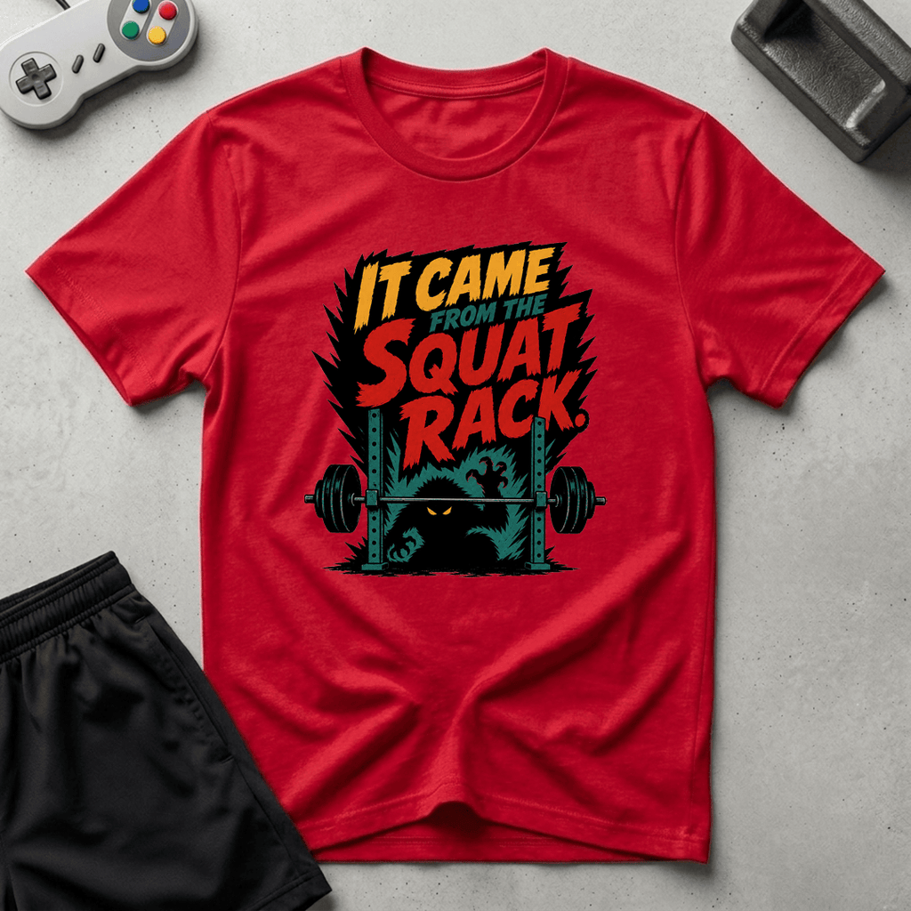 Squat Rack Monster T-Shirt - Red