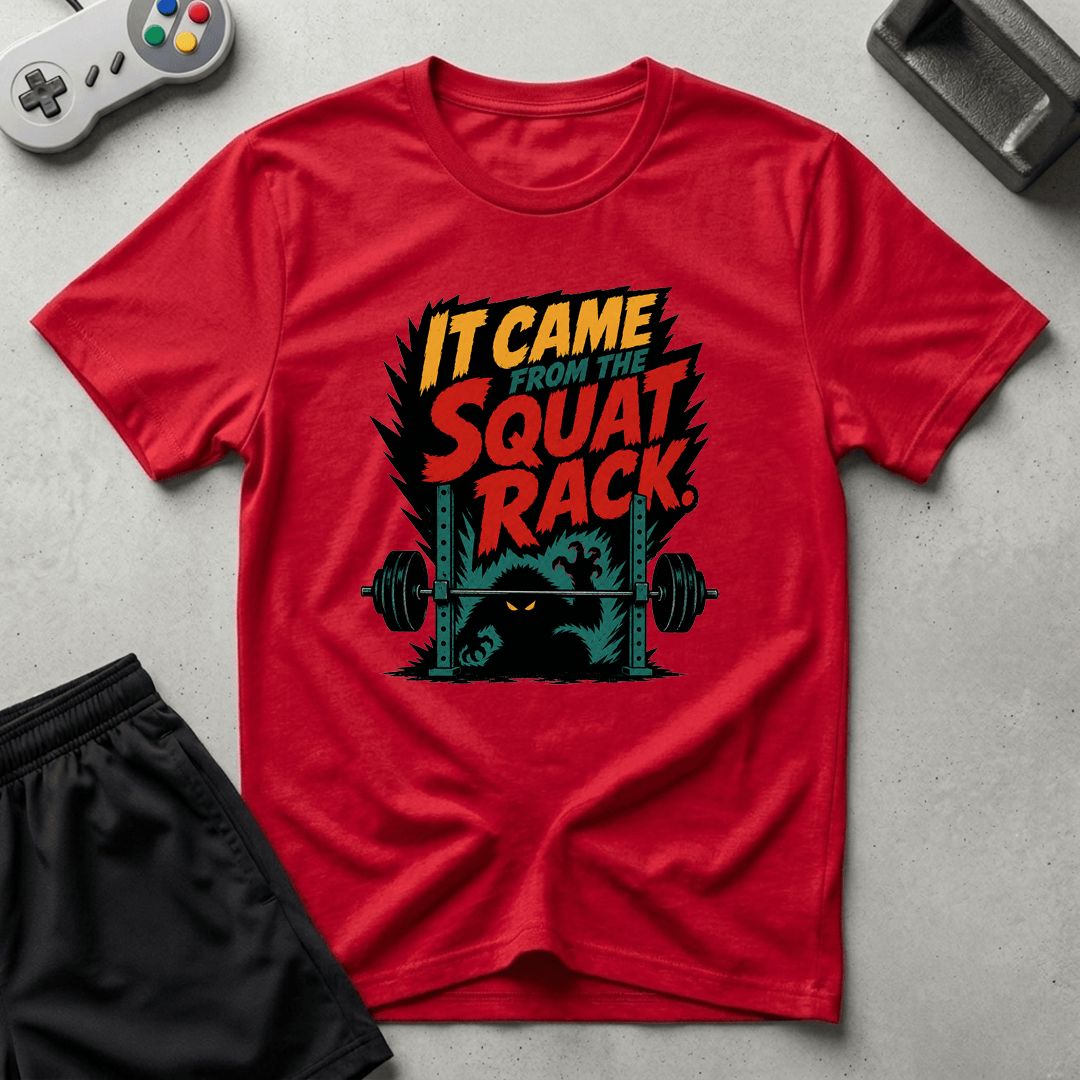 Squat Rack Monster T-Shirt - Red