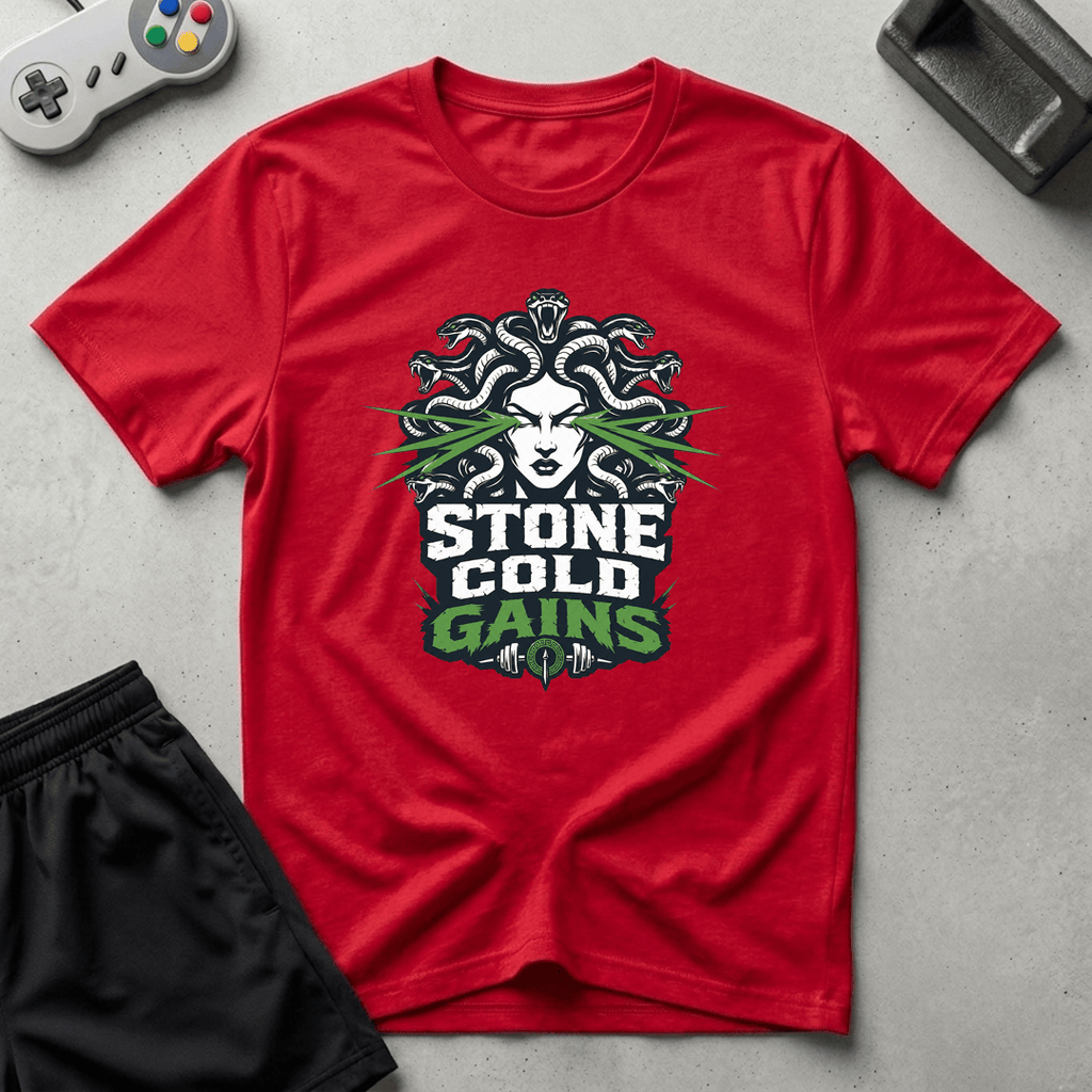 Stone Cold Gains T-Shirt - Red