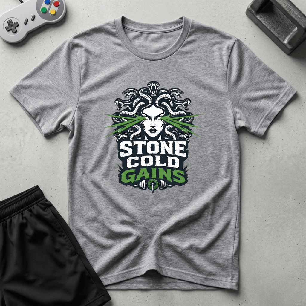 Stone Cold Gains T-Shirt - Sport Grey