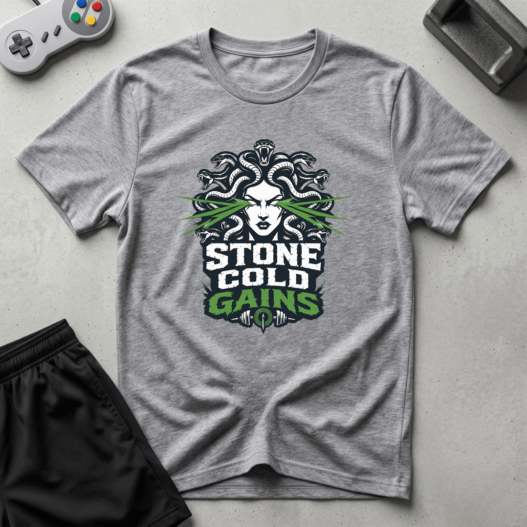 Stone Cold Gains T-Shirt - Sport Grey