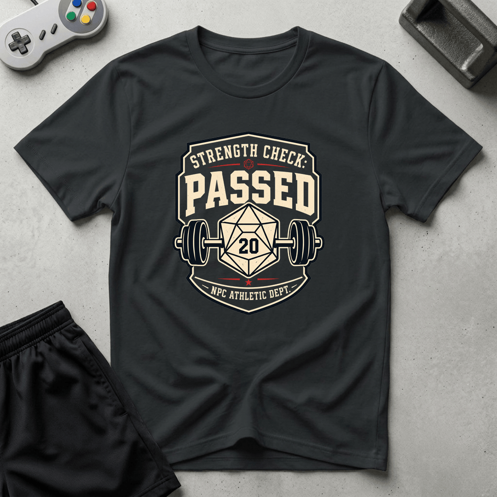 Strength Check Passed T-Shirt - Black