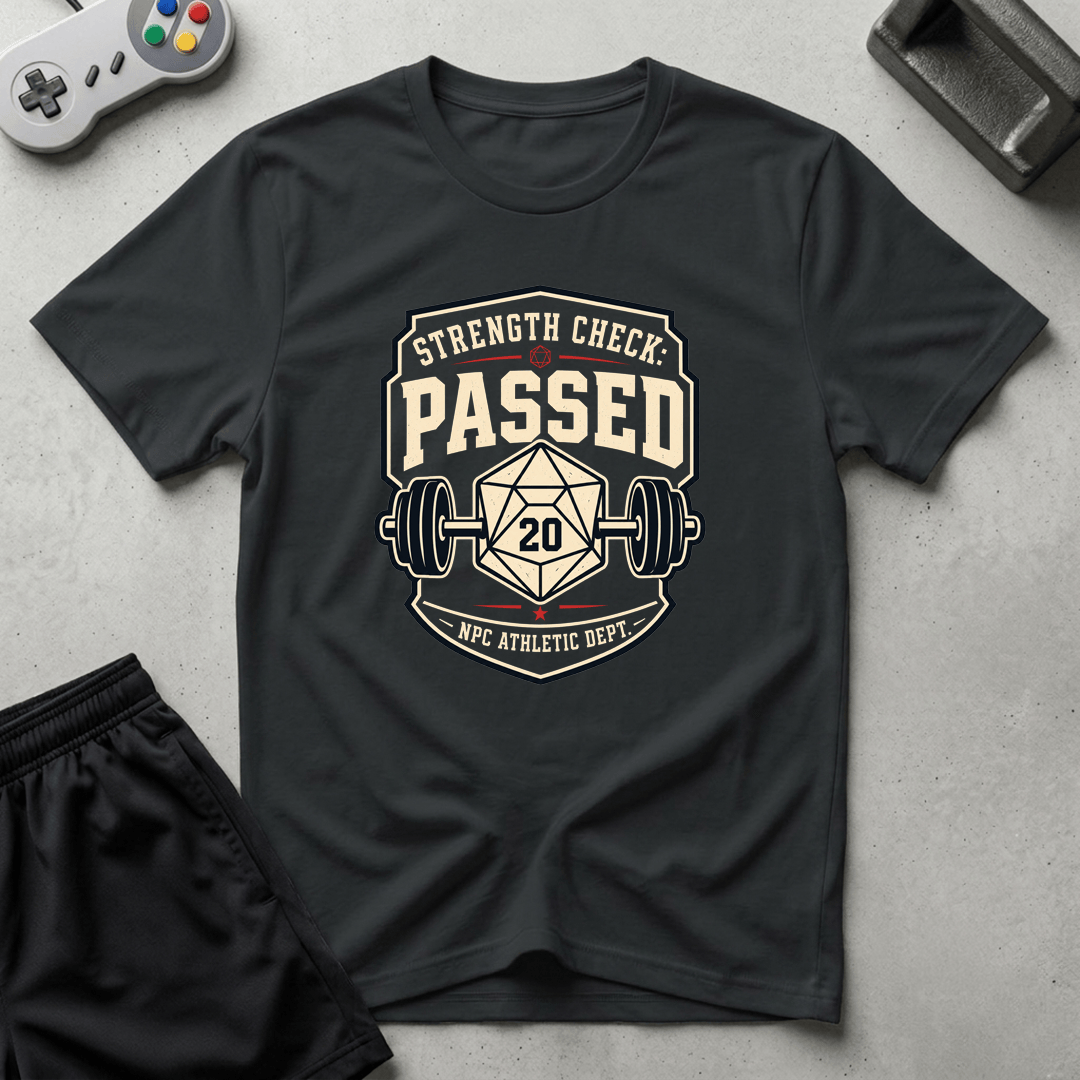 Strength Check Passed T-Shirt - Black