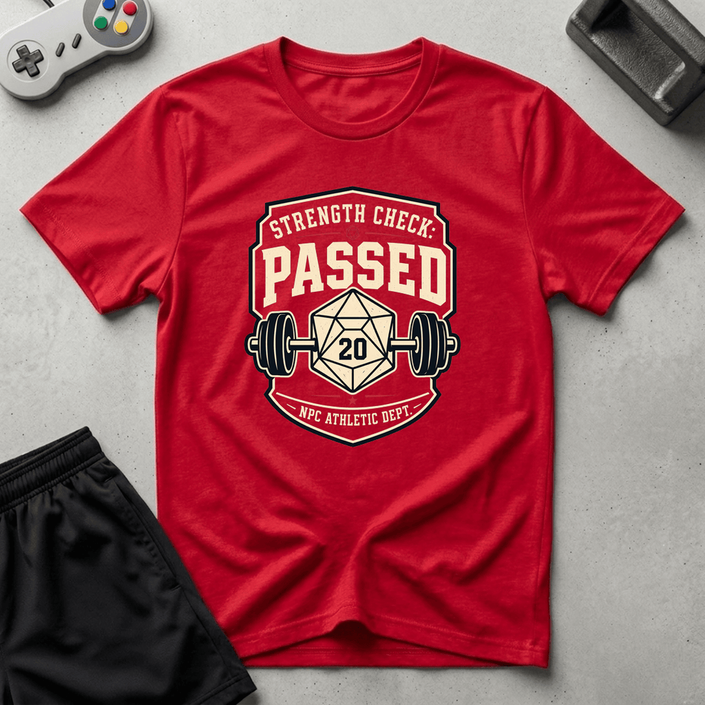 Strength Check Passed T-Shirt - Red