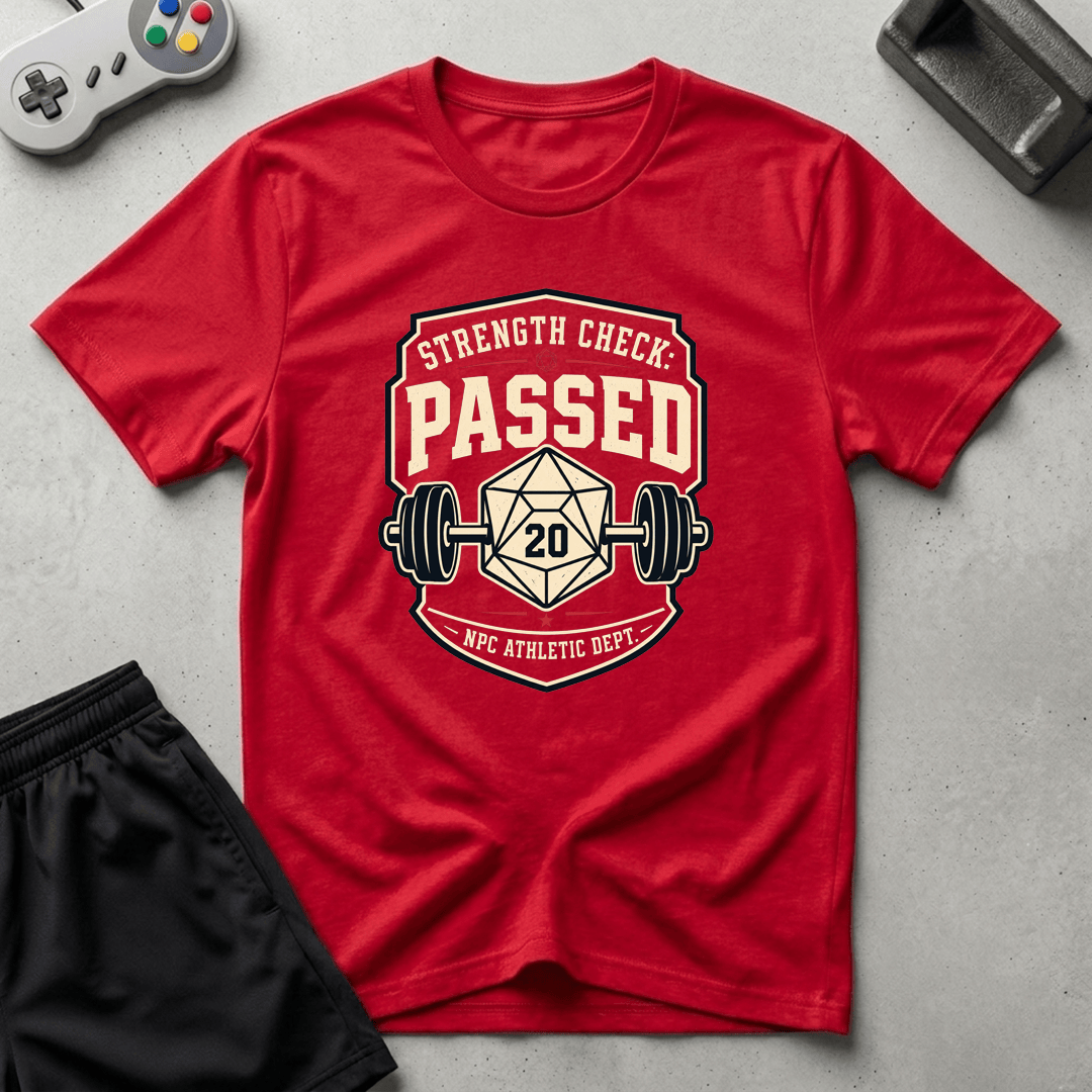 Strength Check Passed T-Shirt - Red