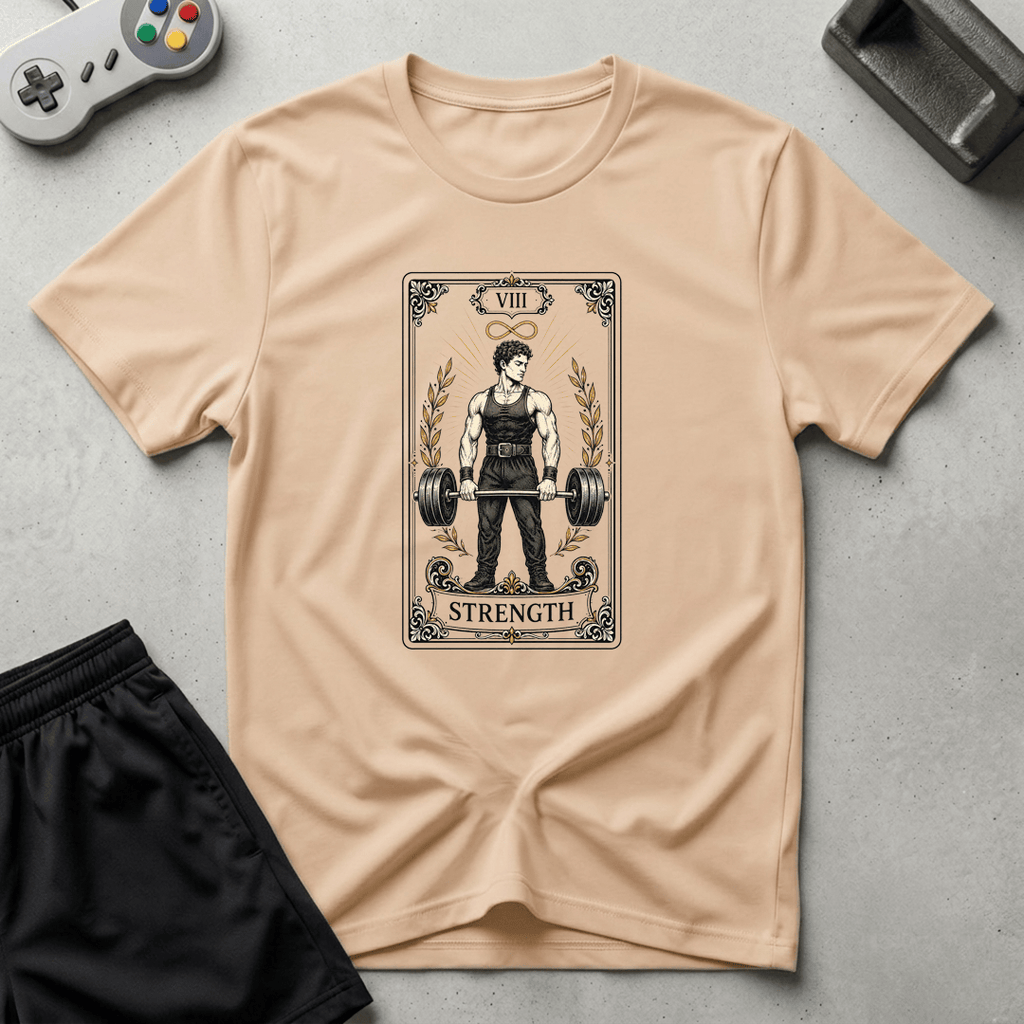 Strength Tarot Card T-Shirt - Natural