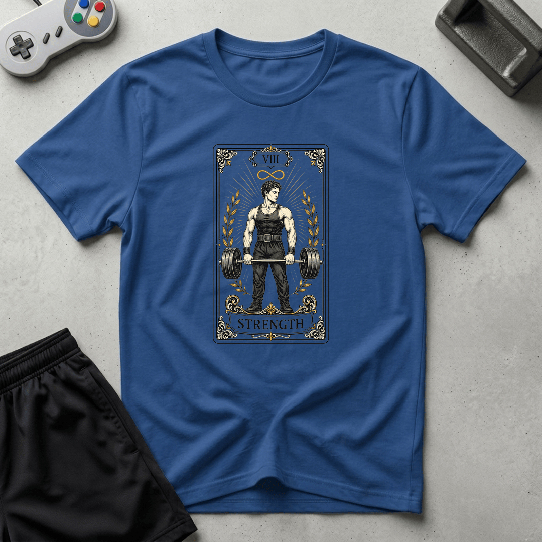 Strength Tarot Card T-Shirt - Royal
