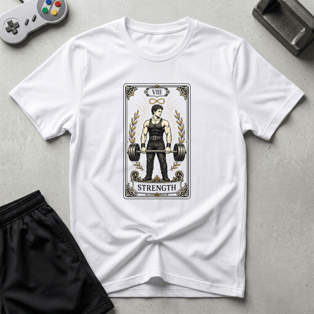 Strength Tarot Card T-Shirt - White