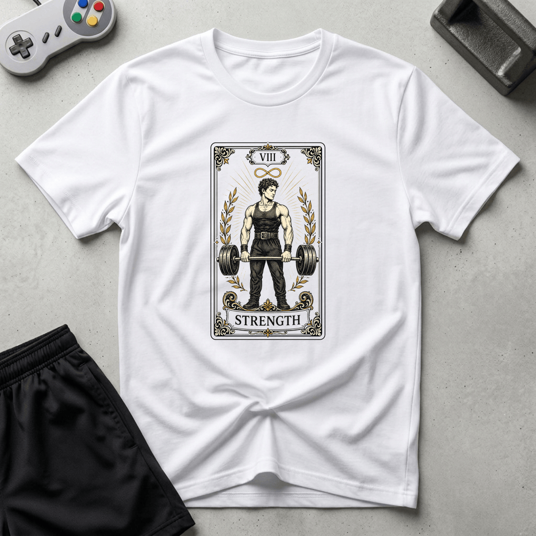 Strength Tarot Card T-Shirt - White