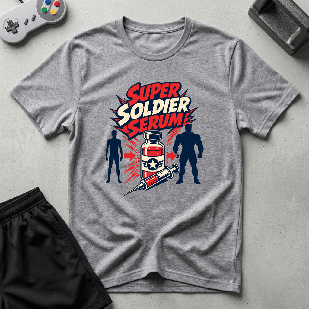 Super Soldier Serum T-Shirt - Sport Grey