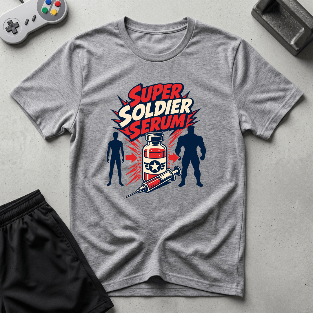 Super Soldier Serum T-Shirt - Sport Grey