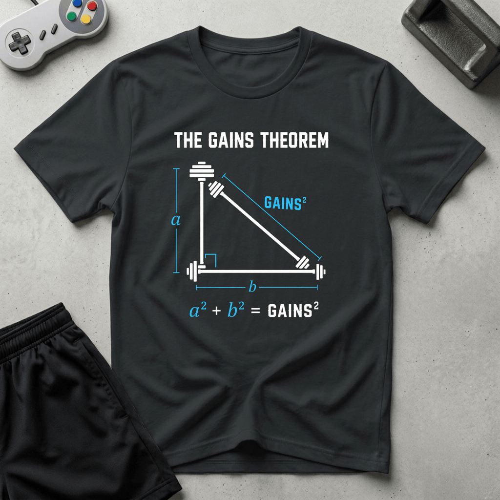 The Gains Theorem T-Shirt - Black