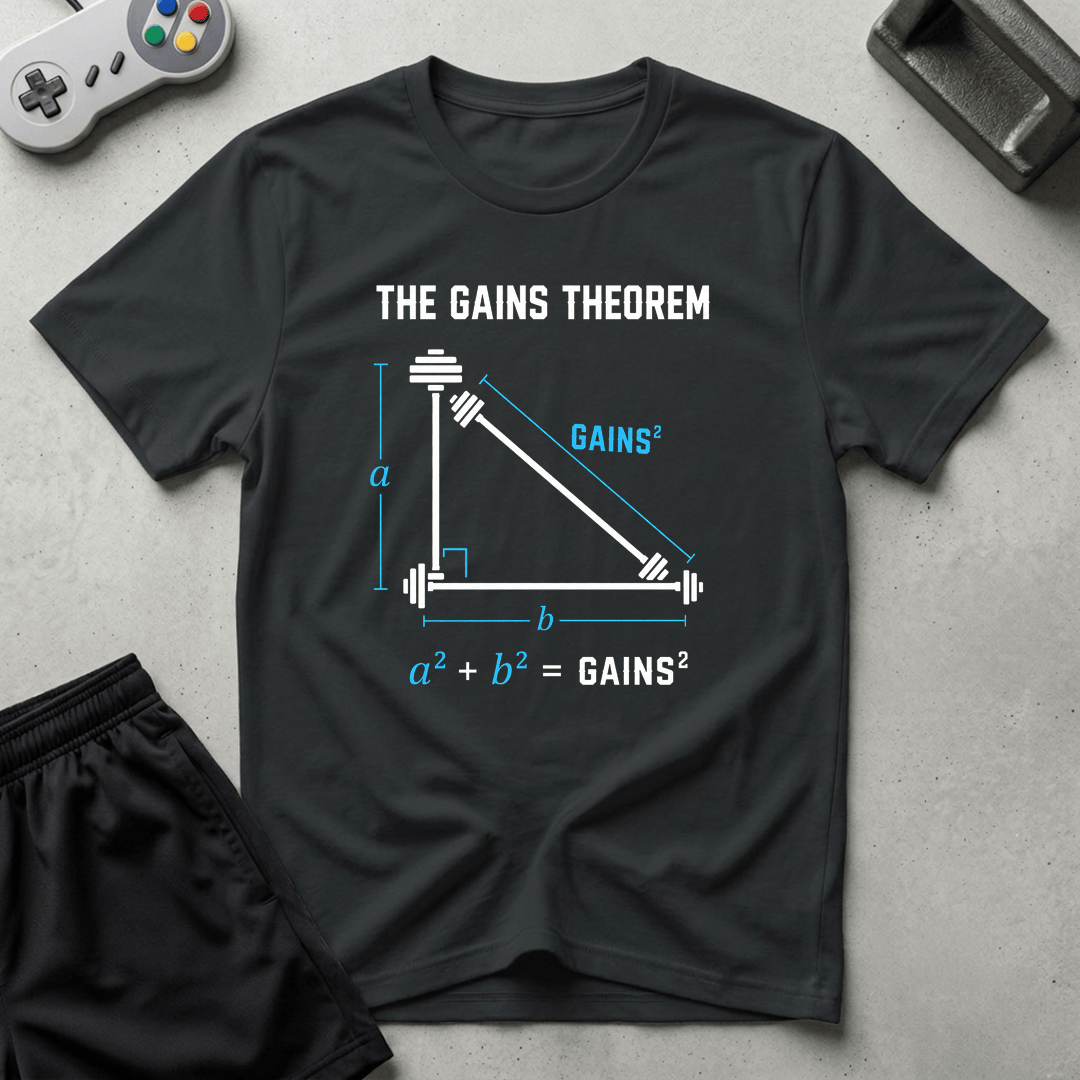 The Gains Theorem T-Shirt - Black