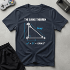 The Gains Theorem T-Shirt - Navy