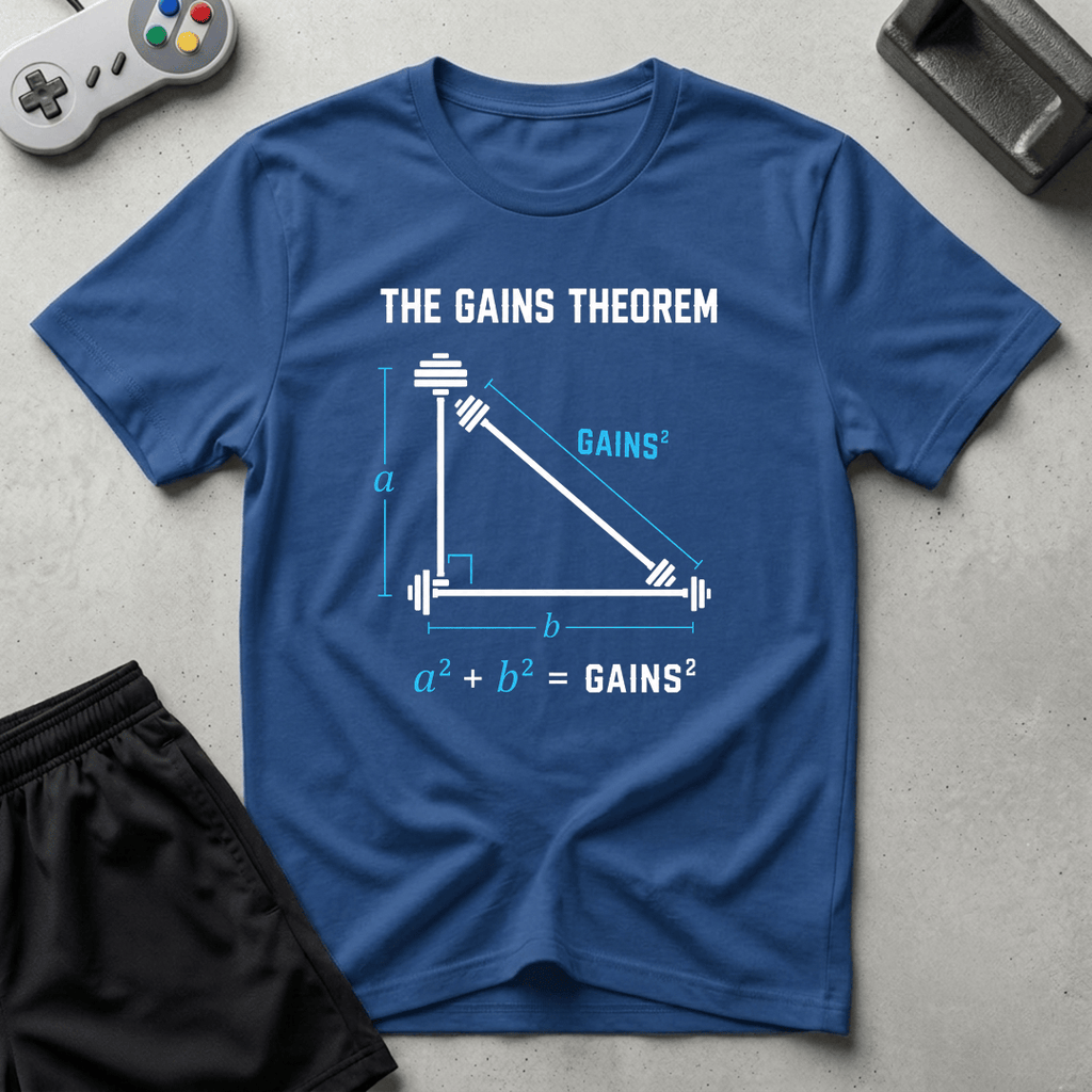 The Gains Theorem T-Shirt - Royal