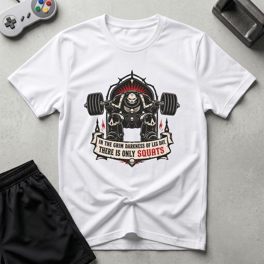 Grimdark Squats T-Shirt - White