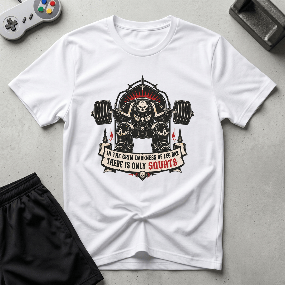 Grimdark Squats T-Shirt - White