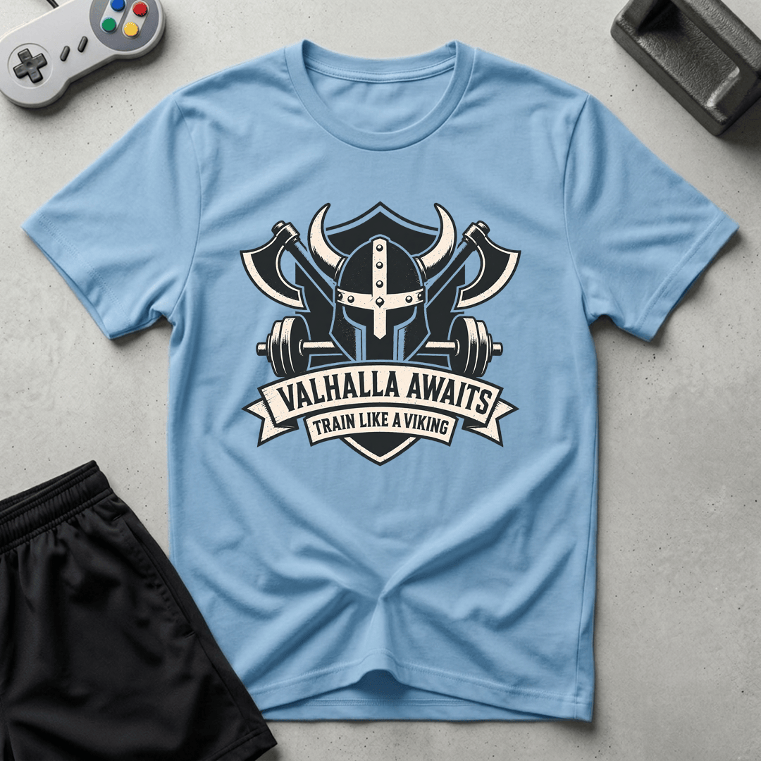 Viking Gym T-Shirt - Light Blue