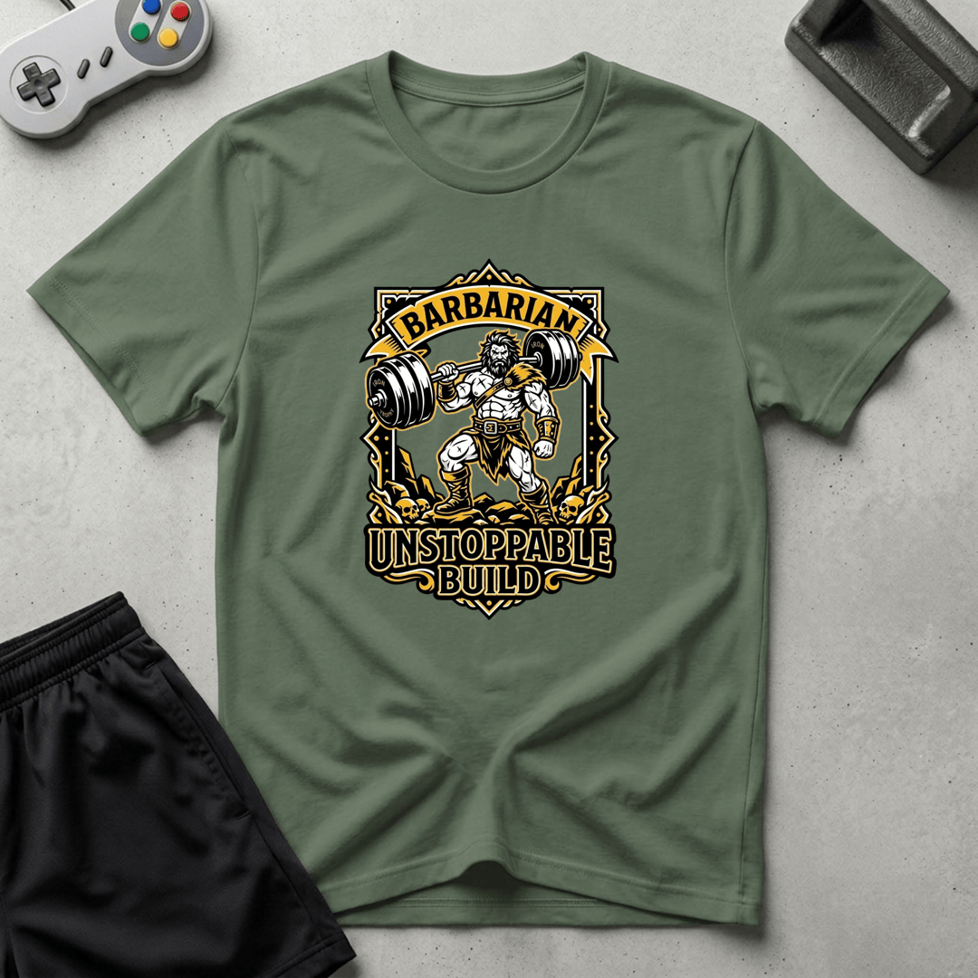 Unstoppable Build T-Shirt - Military Green