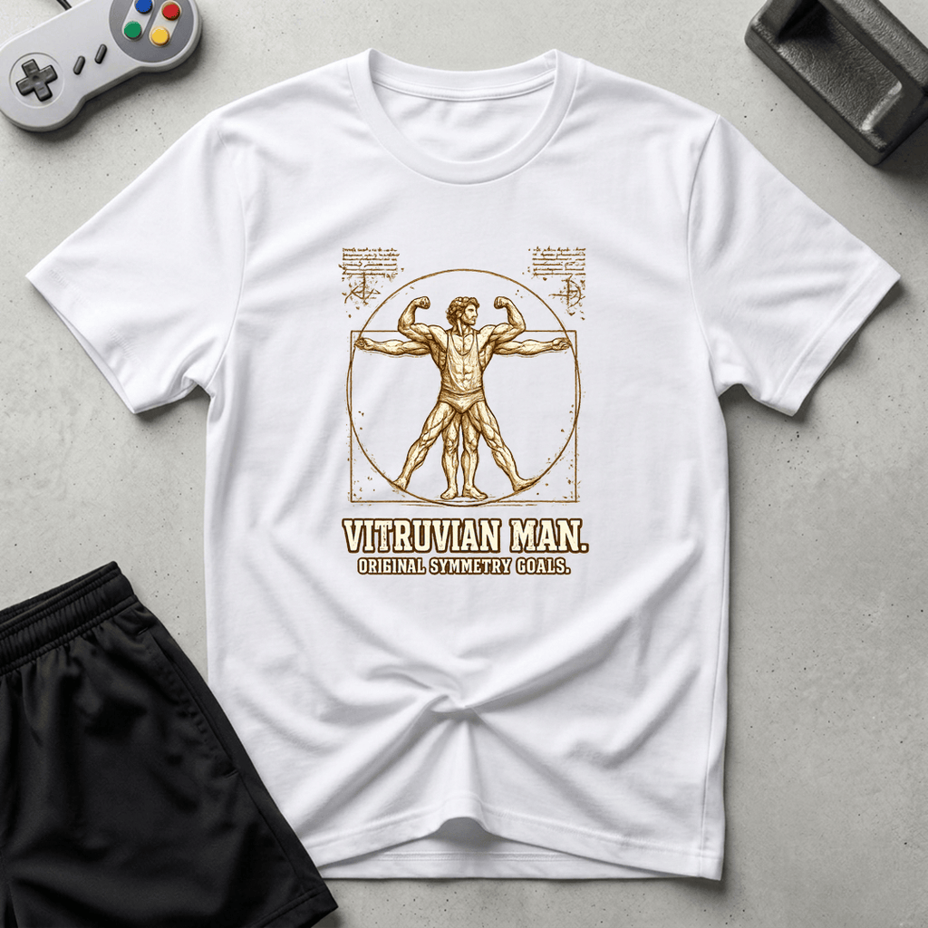Vitruvian Man T-Shirt - White
