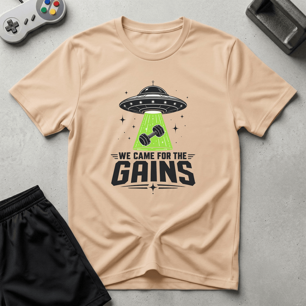 Alien Gains T-Shirt - Natural