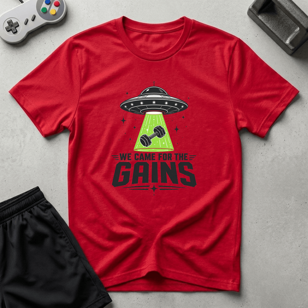 Alien Gains T-Shirt - Red