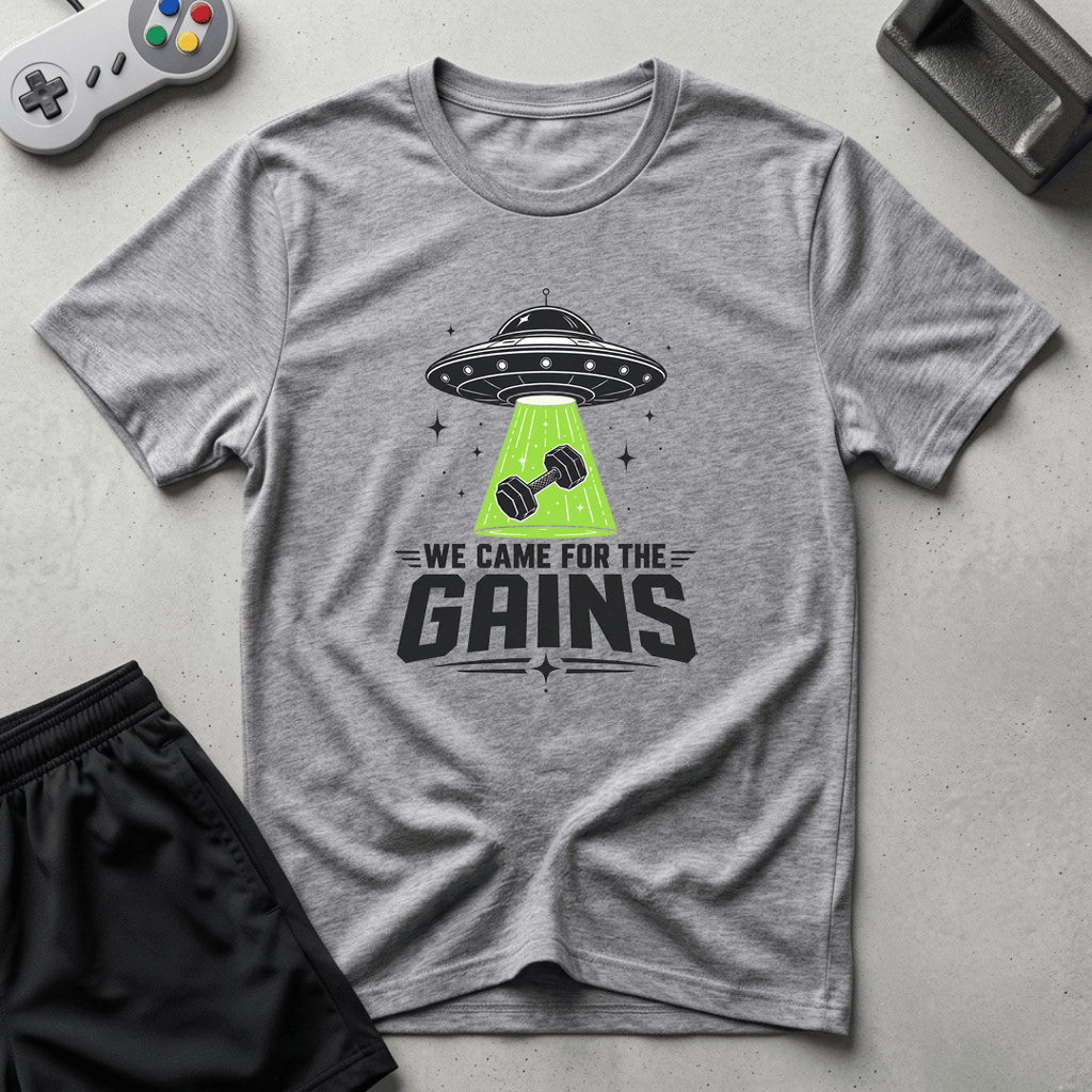Alien Gains T-Shirt - Sport Grey