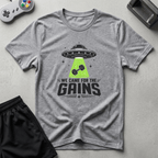 Alien Gains T-Shirt - Sport Grey