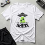 Alien Gains T-Shirt - White