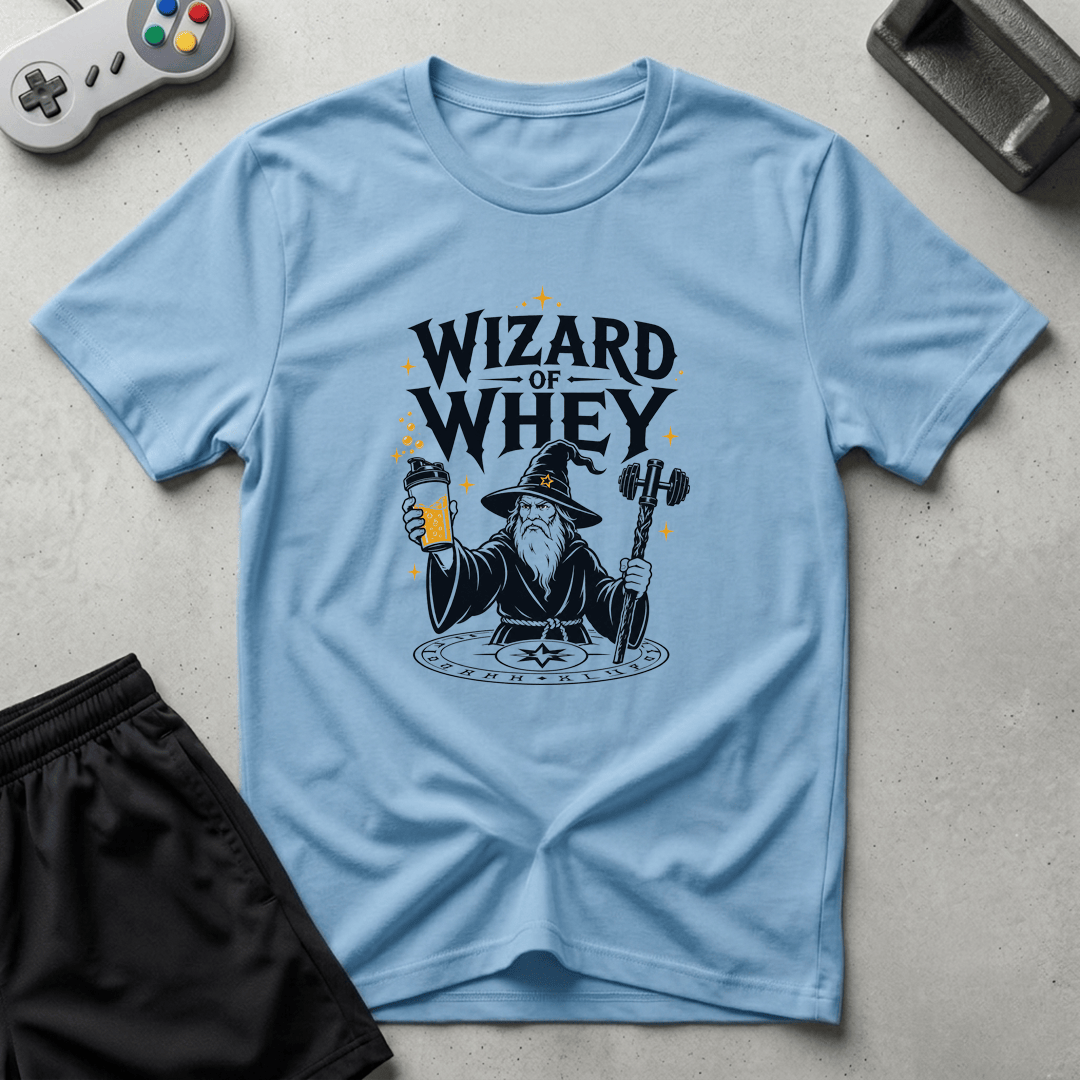 Wizard of Whey T-Shirt - Light Blue