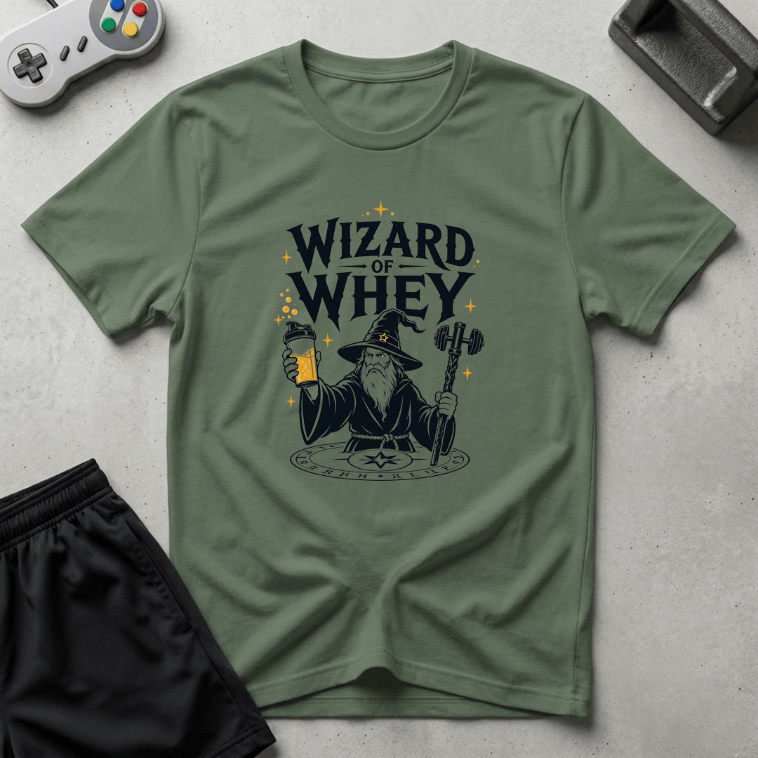 Wizard of Whey T-Shirt - Military Green
