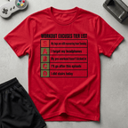 Workout Excuse Tiers T-Shirt - Red