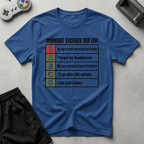 Workout Excuse Tiers T-Shirt - Royal