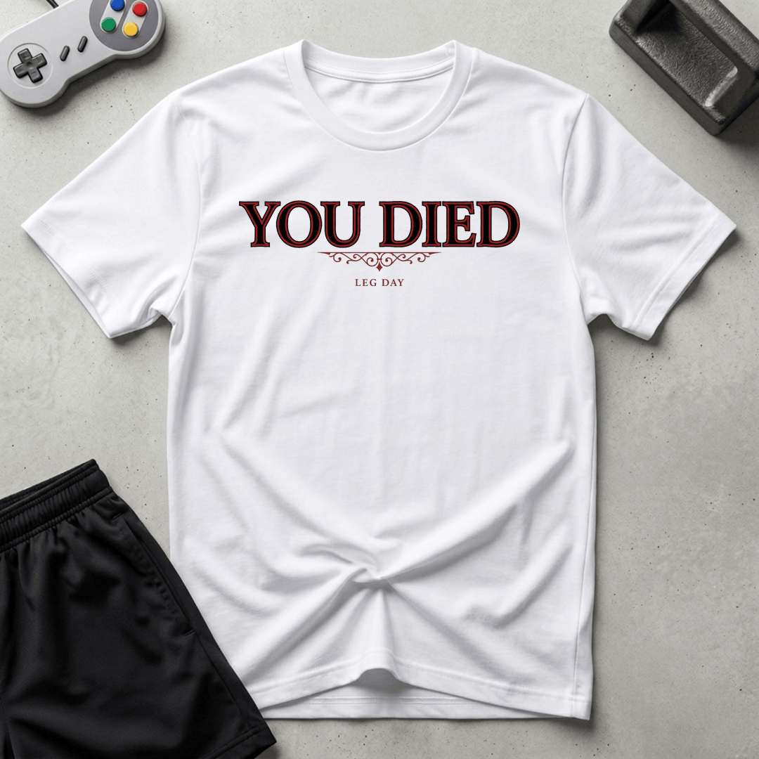Leg Day Death T-Shirt - White